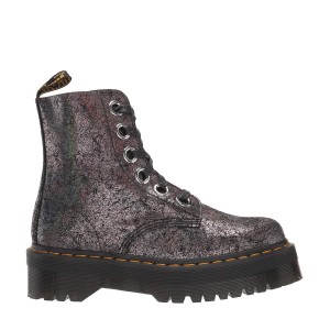 Ботинки Dr. Martens Molly Metallic Gunmetal Platform Boots 25722029