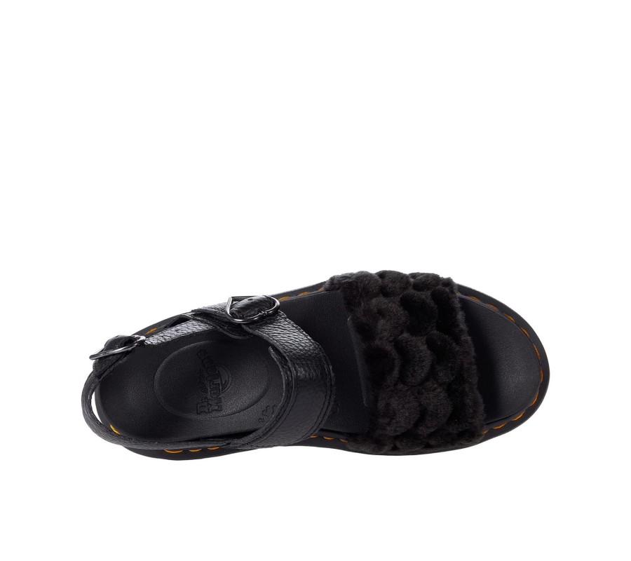 Сандалии Dr. Martens Voss Fluffy Faux Fur Platform Sandals 26921001