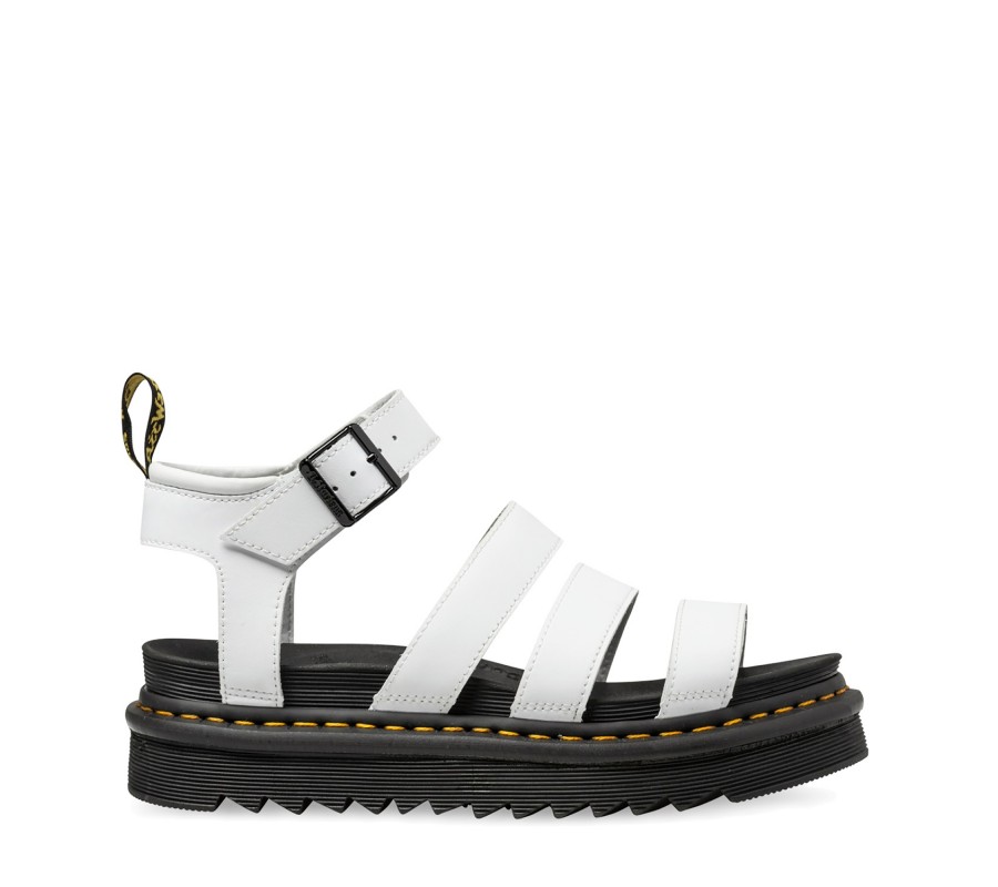 Сандалии Dr. Martens Blaire Women's White Hydro Leather Gladiator Sandals 25768100