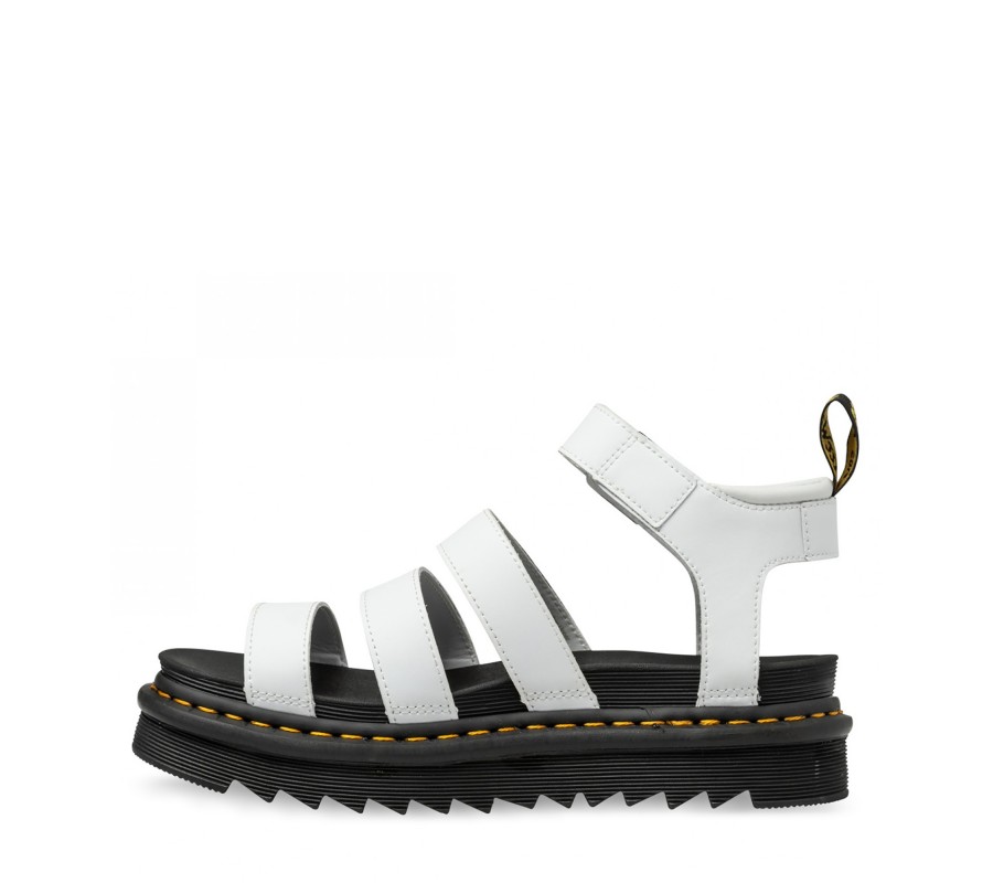 Сандалии Dr. Martens Blaire Women's White Hydro Leather Gladiator Sandals 25768100