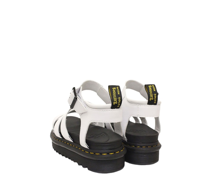 Сандалии Dr. Martens Blaire Women's White Hydro Leather Gladiator Sandals 25768100