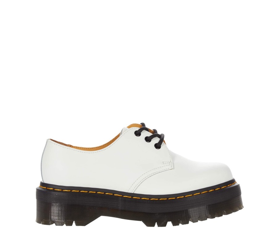Туфли Dr. Martens 1461 Smooth White Leather Platform Shoes 26492100