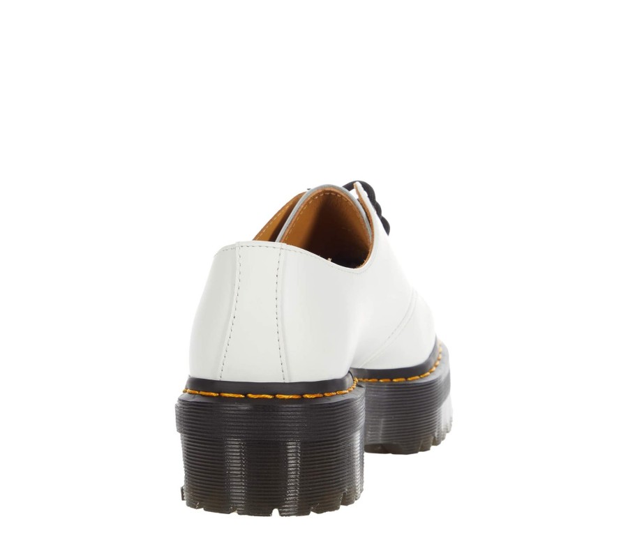 Туфли Dr. Martens 1461 Smooth White Leather Platform Shoes 26492100