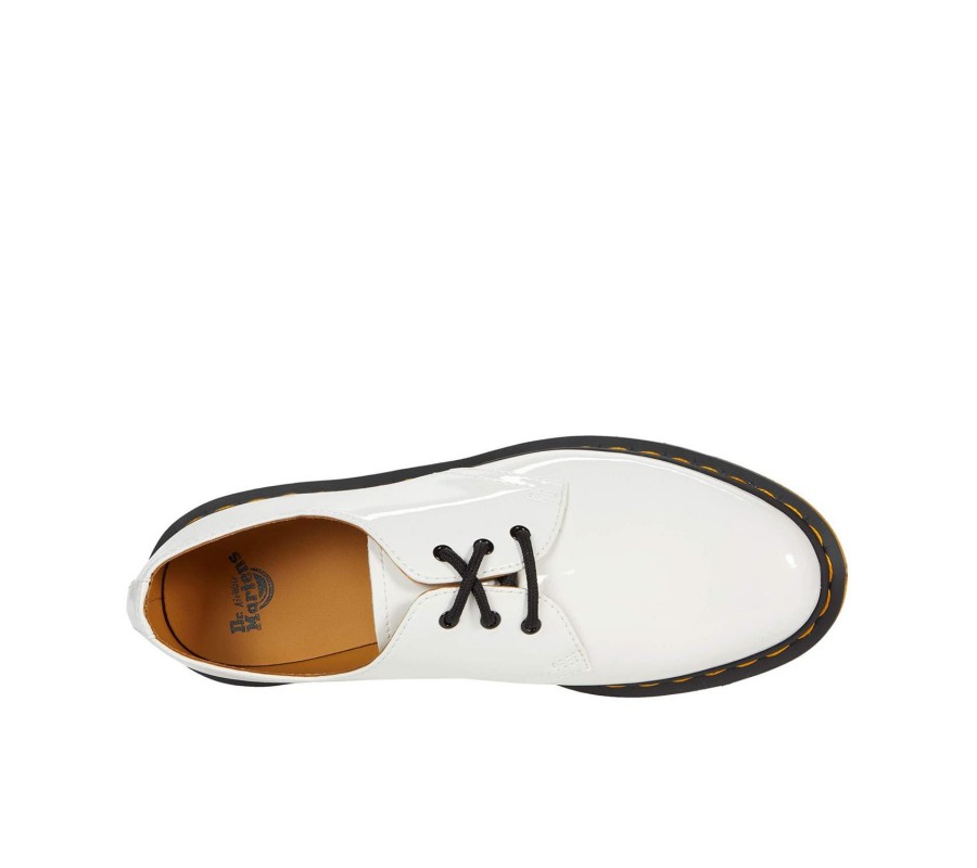 Туфли Dr. Martens 1461 White Women's Patent Leather Oxford Shoes 26754100