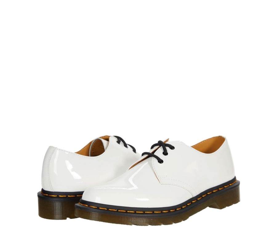 Туфли Dr. Martens 1461 White Women's Patent Leather Oxford Shoes 26754100