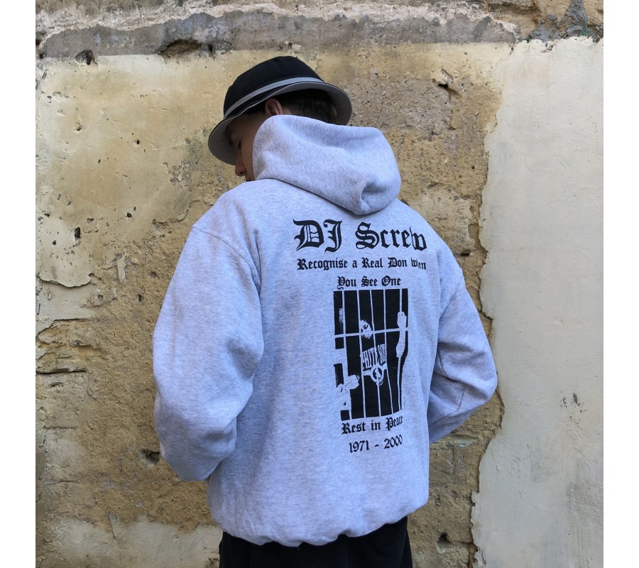 Унисекс худи Ulika Unknwn Dj Screw Grey Hoodie