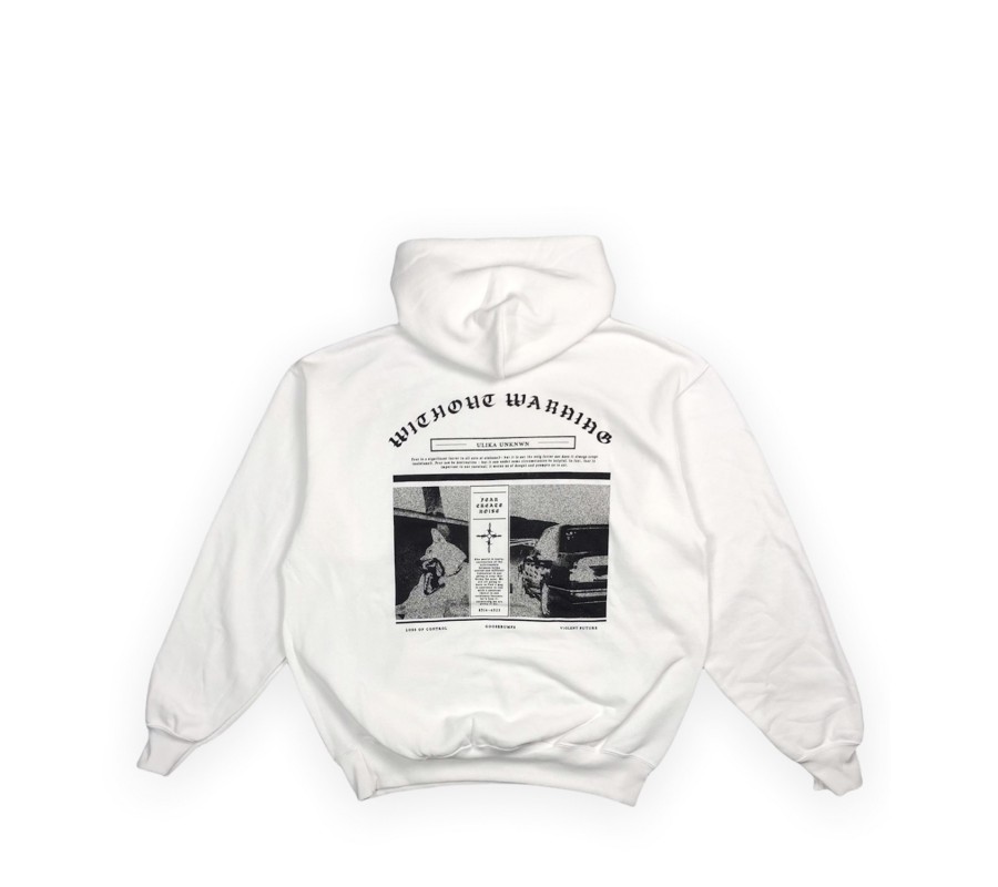 Унисекс худи Ulika Unknwn Without Warning Hoodie White