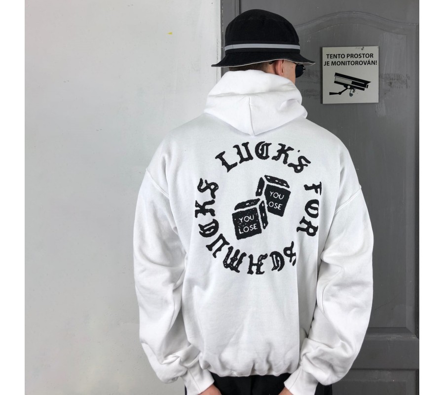 Унисекс худи Ulika Unknwn You Lose White Hoodie