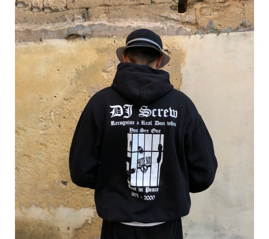 Унисекс худи Ulika Unknwn Dj Screw Black Hoodie