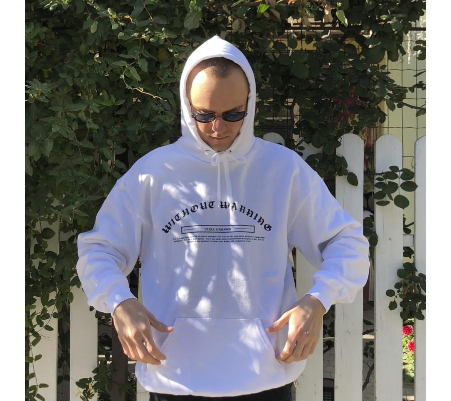 Унисекс худи Ulika Unknwn Without Warning Hoodie White