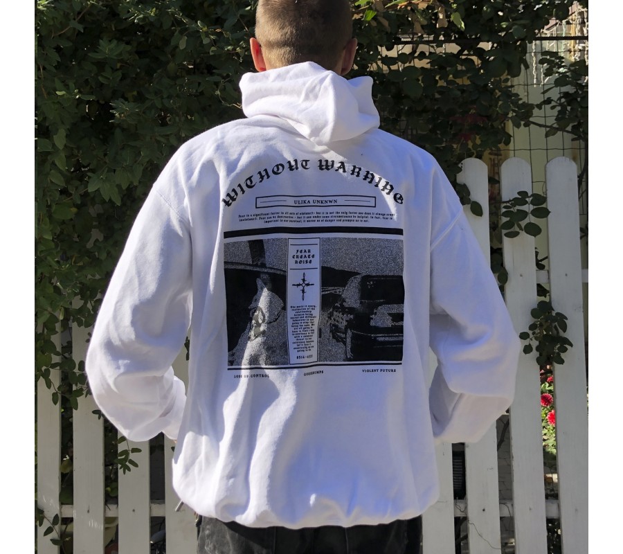 Унисекс худи Ulika Unknwn Without Warning Hoodie White