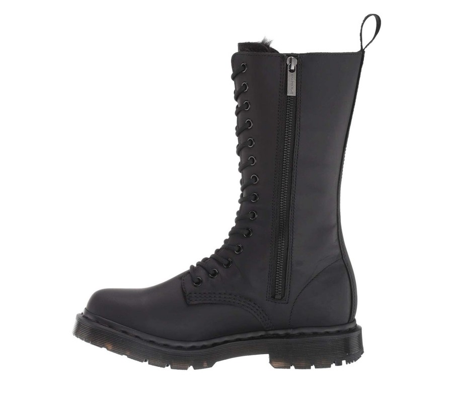 Ботинки Dr. Martens 1914 Wintergrip Black Snowplow Faux Fur Boots 24977001