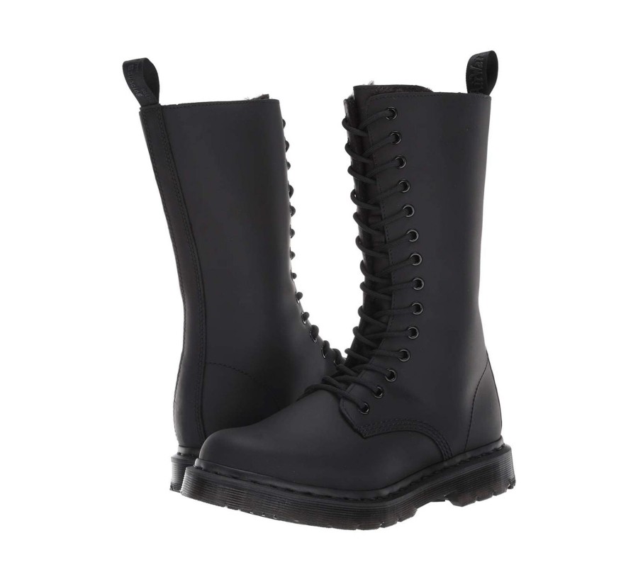 Ботинки Dr. Martens 1914 Wintergrip Black Snowplow Faux Fur Boots 24977001