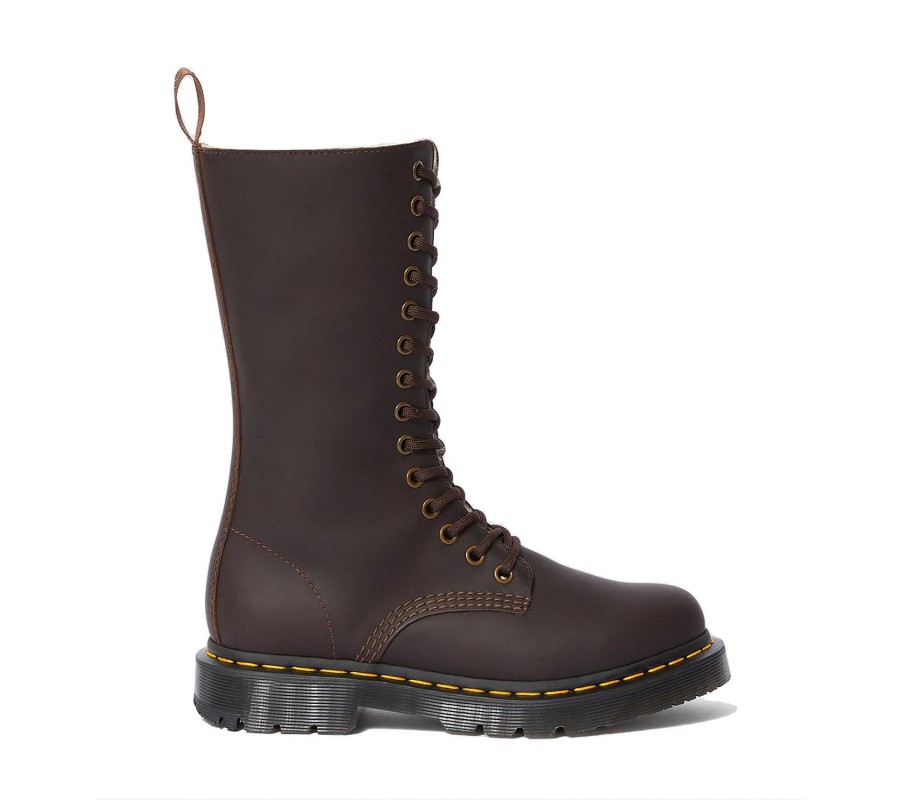 Ботинки Dr. Martens 1914 Wintergrip Dark Brown Snowplow Faux Fur Boots 24977201