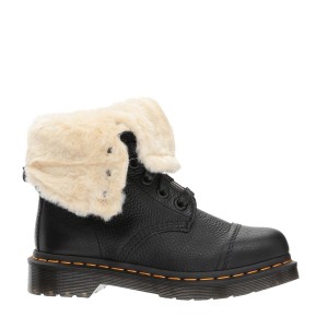 Ботинки Dr. Martens Aimilita Black Milled Nappa Faux Fur Lined Boots 24996001