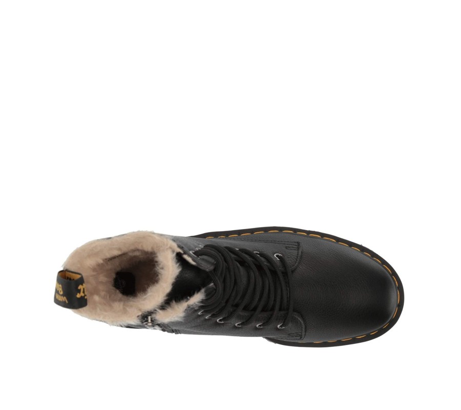 Ботинки Dr. Martens Jadon Leather Faux Fur Lined Platform 25637001